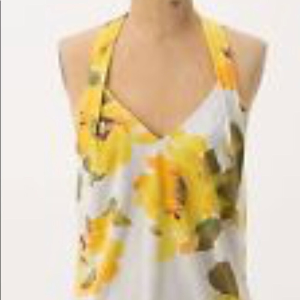 Anthropologie Postmark floral halter top, S